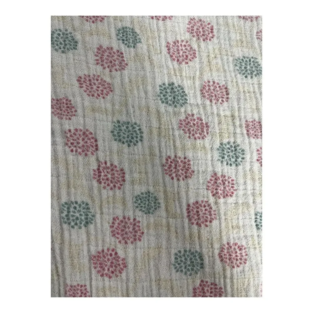 Aden & Anais Tea Collection Muslin Baby Blanket Pink Blue Flower Burst Fireworks